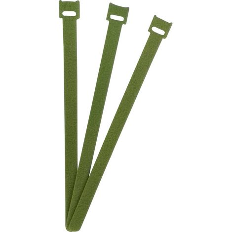 FASTECH® Fascette a strappo per raggruppare Lato morbido e lato rigido (L x L) 250 mm x 13 mm Verde 100 pz.