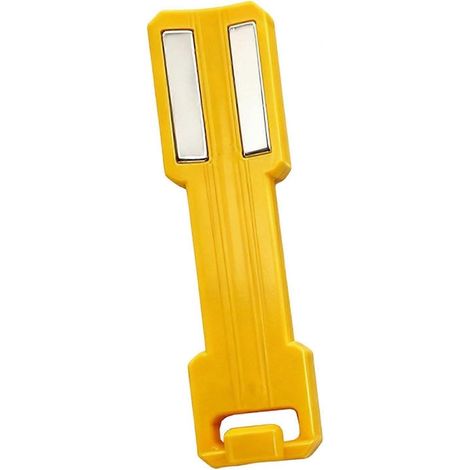 Support de rangement portable aérosols & flacons outils, base polypropylène (PP) robuste légère, garage/atelier, jaune (1/5)