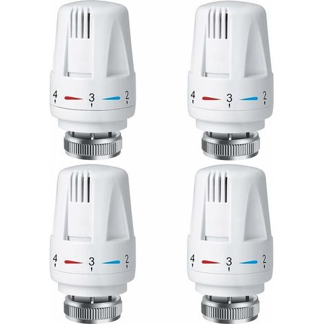 Tête thermostatique de radiateur PCS, tête de thermostat de radiateur TRV M30 x 1,5, vanne thermostatique de radiateur, vannes de radiateur de radiateur pour système de chauffage (1/5)