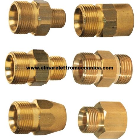 3/8" M MECLINE ARF Raccordo Attacco rapido girevole a GHIERA idropulitrice