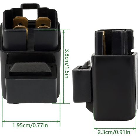 Motorcycle starter relay compatible with Yamaha Warrior 350, Grizzly 600, and YFM600 (1/4)