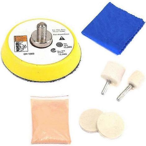 Kit de polissage de vitres automobiles compatible, outils de réparation et d'élimination des rayures de pare-brise (1/5)