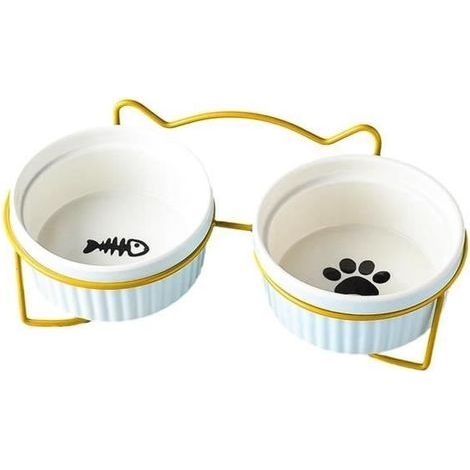 Cat Bowls - BRAND - Model - Ceramic - Steel - Odorless and Angled (1/4)