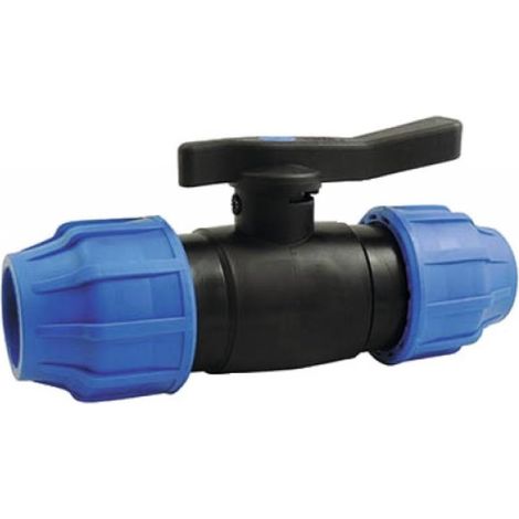 Vanne à compression en polypropylène pour tube PE/PPR, diamètre 63 mm
