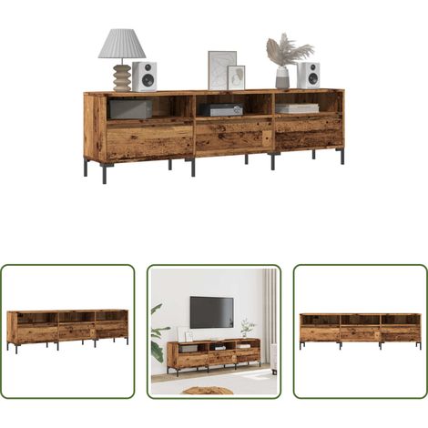 TV-Schrank Altholz - TV-Schrank Altholz-Optik 150x30x44,5 cm Holzwerkstoff (1/5)