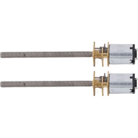 2 Stück Gleichstrom-Getriebemotoren, 1000 U/min, M4 x 55 mm, rotes Kupfer, Mikro-Elektromotoren mit Untersetzungsgetriebe für Hebezeuge, 6 V (1/5)