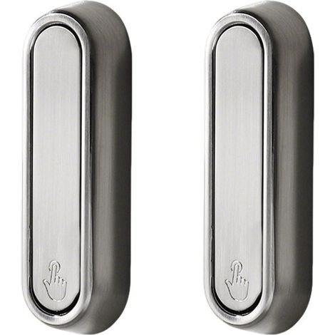Ganci appendiabiti da parete pieghevoli in 2 pezzi, viti incluse, per cappotti, accappatoi, asciugamani, borse, chiavi, cappelli - Colore nichel (1/5)