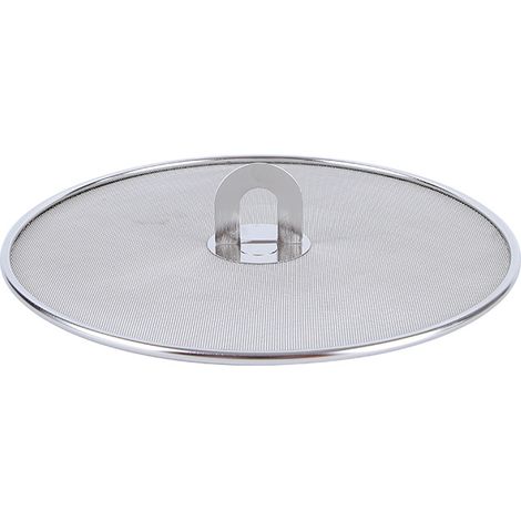 ÉCran Anti éClaboussures En Acier Inoxydable Pour Cuisine, 21cm Couvercle Anti Eclaboussure Grille Anti Éclaboussures Poêle en Acier Inoxydable (1/5)