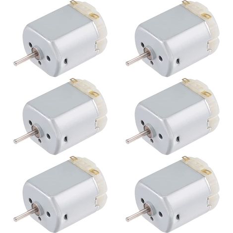 6 Pcs mini DC moteur electrique 130 moteur électrique 3-6V mini moteurs électriques 15000 RPM/Min pour Projets de Bricolage (1/5)