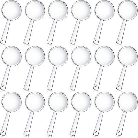 Lot de 30 mini loupes en plastique portables, verre de lecture à main pour maison, école, exploration extérieure, observation scientifique enfants, cadeau garçon fille, outil de grossissement léger. (1/5)