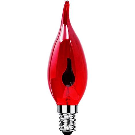Ampoule LED Edison E14 3W 220V, effet flamme, orange et rouge vintage, lampe à bougie originale C15L (1/5)