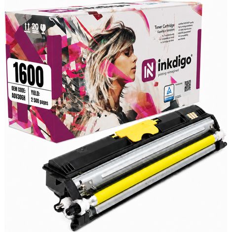 Toner Inkdigo A0V306H compatibile con Minolta Magicolor 1600W 1650ENDT certificato TÜV. (1/5)