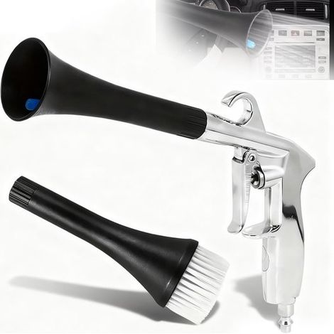 Pistolet de nettoyage pour voiture - Pistolet à air comprimé pour le detailing automobile - Pistolet de nettoyage - 1 pièce - 346 grammes - Aluminium/PE - Technologie Cyclone - 6-9,2 bars - Pour le ne (1/5)