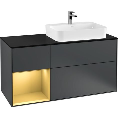 Villeroy & Boch F392HFHG Meuble sous-lavabo Finion F39 (1/2)