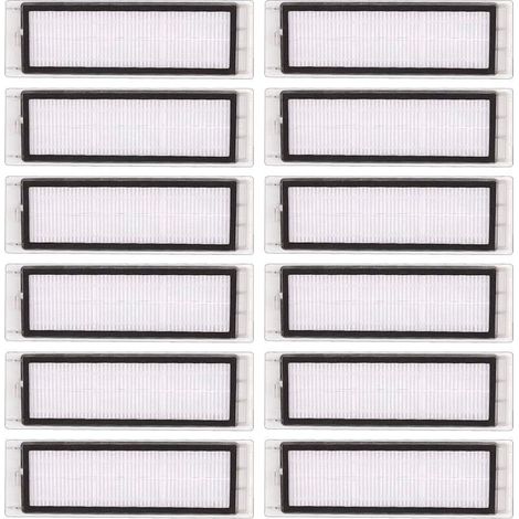 FOREHILL (12 pezzi) Filtro HEPA di ricambio compatibile con Roborock S6 Pure S6 E4 S4 Max S6 MaxV S5 S5 Max S4 E2 E3 E4 E5 E20 E25 E35