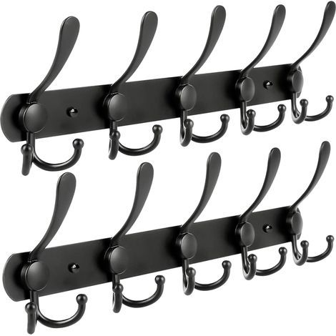 Porte Manteau Murales,Rail Mural en Acier Inoxydable pour Porte-Manteau Porte-Serviettes(2pcs) (1/5)
