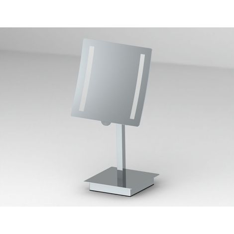 Primaster LED Stand-Kosmetikspiegel eckig Badspiegel Spiegel Kosmetikspiegel