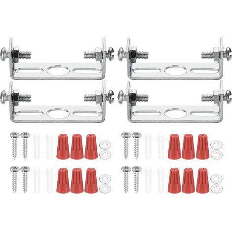 Kit de Support de Fixation Universel pour Luminaire 45mm Barre Transversale de Plafond avec Vis (1/5)