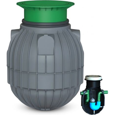 Separatore di idrocarburi da 900 L e 3 L/s con decantatore e filtro coalescente (1/5)