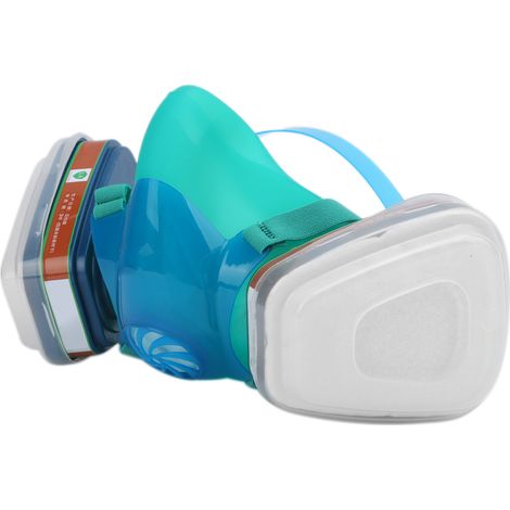 Flexible Gesichtsmaske mit Doppelfilter für Benzol, Aniline, Nitrobenzol, Chlorpikrin und Aerosolfarben (1/5)