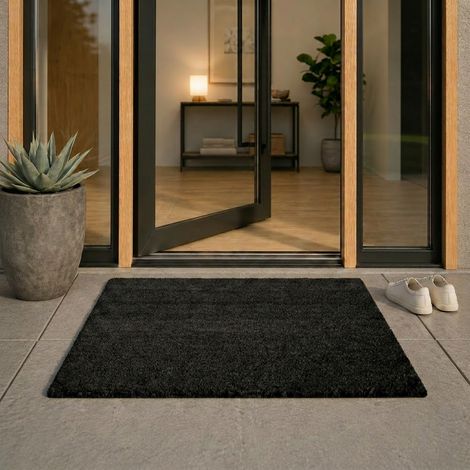 Tapis coco 80 x 120 cm - noir (1/5)