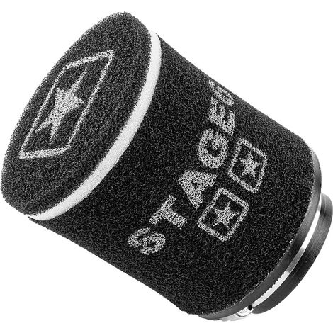 Filtro de aire mini Stage6 de doble capa, tipo cono, negro, 70 mm