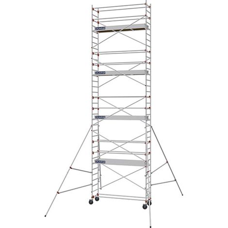 Trabattello mobile 4 piani - Altezza max. di lavoro 9.90m - 613818
