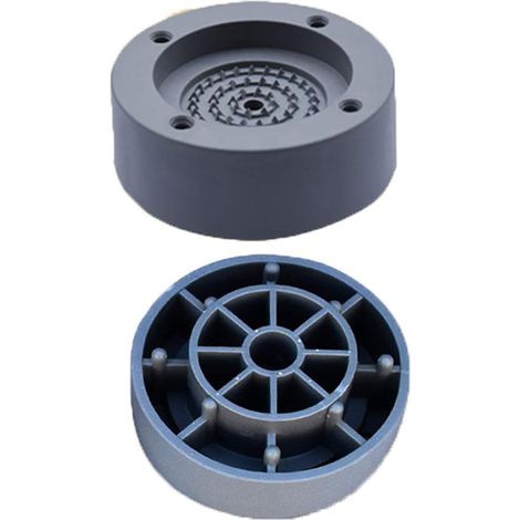4 pièces tapis anti-vibration pour machine à laver, pieds en caoutchouc anti-vibration pour machine à laver, réfrigérateur, augmentation de la hauteur 3.5cm, diamètre extérieur 7cm, diamètre intérieur (1/4)
