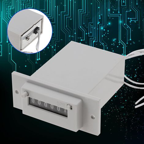 Compteur d'impulsions électromagnétiques à 6 chiffres CSK6-YKW AC110V / AC220V / DC24V (01)
