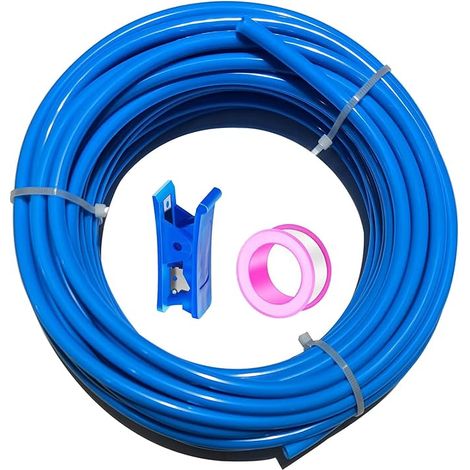 10 Meter PU Pneumatic Hose Air Kit 12mm OD x 8mm 32.8ft ID Hose Compressed Air Can Be Used for Compressor Pneumatic Tools (1/5)