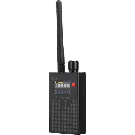 Detector de fallos de señal de radio, rango de 1 a 8000 MHz, alarma sonora y visual, anti-espionaje (1/5)