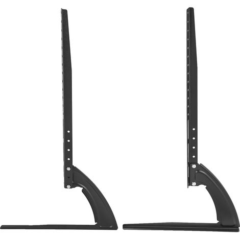 Meuble TV, Hauteur Réglable, Design Gain de Place, noir (1/2)
