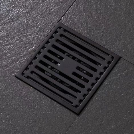 – Drain de douche carré amovible pivotant en acier inoxydable – Couvercle à motif – Filtre amovible pour réduire colmatage – Épaisseur panneau 2 mm (1/4)