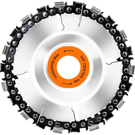 Disco ranurador de 100 mm y 22 dientes para amoladora angular tipo 100/115, compatible con máquinas ranuradoras y de tallado de madera. (1/5)