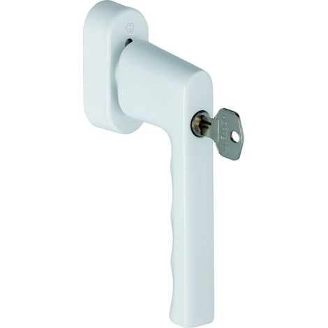 HOPPE® Fenstergriff abschließbar Hamburg 0700S/UD9020, mit Schrauben, Aluminium, 11712326