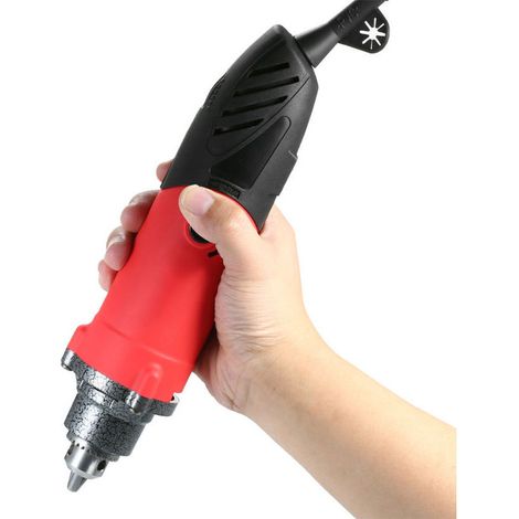 Jeffergarden Meuleuse électrique multifonctionnelle 240 W, perceuse, polisseuse à vitesse variable à 6 vitesses, outil rotatif pour le fraisage et la gravure, AC220 V (1/5)