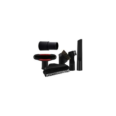 Accessoires pour aspirateur : embout, tête d’aspiration, brosse ronde, tête de brosse, brosse à poils, diamètre intérieur 32 mm/35 mm, lot de six. (1/2)