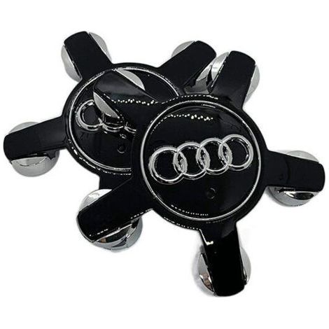 Ensemble de 4 enjoliveurs de roue pour Audi A3, A4L, A5, A6L, A8L, Q3, Q5 enjoliveurs de roue, accessoires auto, 135 mm, noir. (1/2)