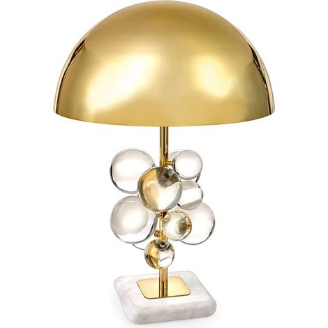 Lampe boule en verre transparent, lampe champignon créative, lampe de chevet, lampe de lecture, pour chambre à coucher, bureau