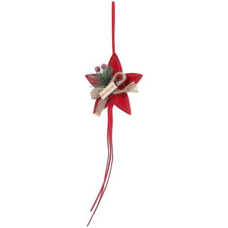 Stück Weihnachtsbaum-Anhänger, dekorativer Anhänger, Weihnachtsschmuck (Rot)-11.5X9X3CM-Red (1/3)