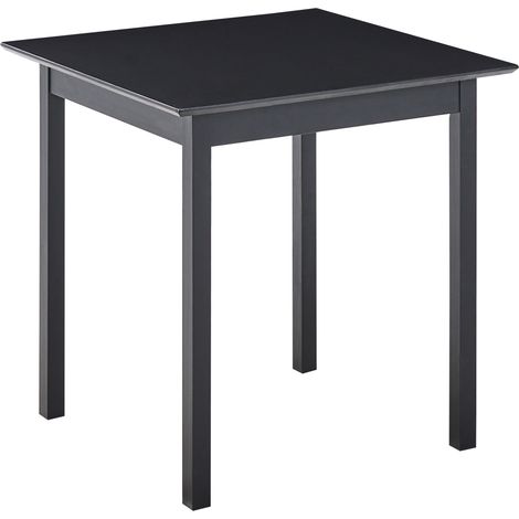 Mesa de comedor y de cocina diseño minimalista escandinavo 75 x 75 cm de madera de pino negro Veritas