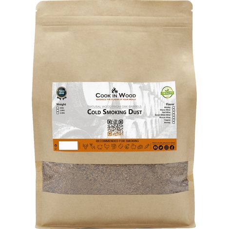Cook In Wood - Serrín para el Ahumado de Barrica de Roble de Cognac - 900g