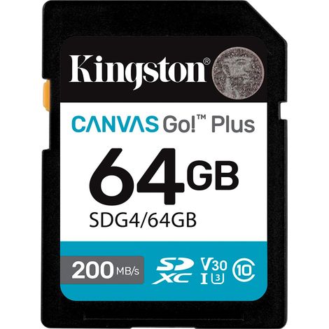 Tarjeta de Memoria Micro SD con Adaptador Kingston SDG4/64GB 64 GB