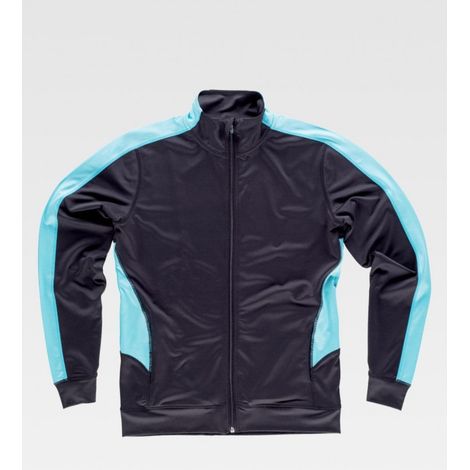 Chaqueta sport combinada de cuello alto para mujer WORKTEAM S7551 (1/2)