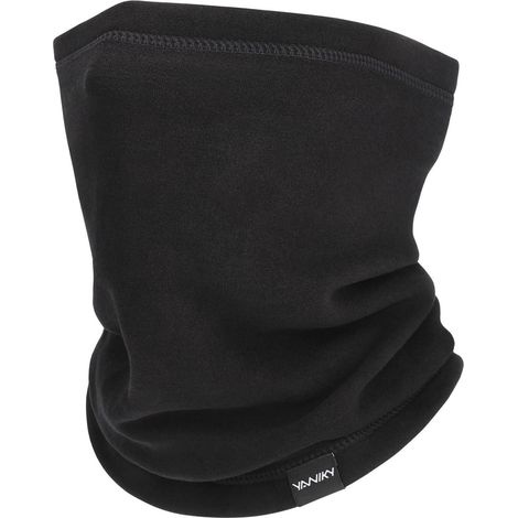 Tour de cou multifonction coupe-vent respirant pour homme et femme, noir (1/5)