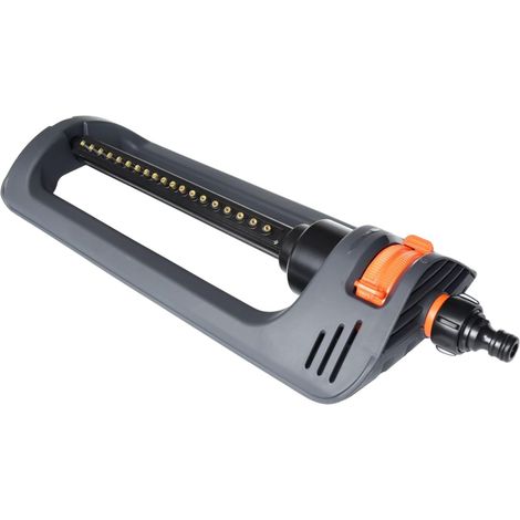 Arroseur oscillant à 19 buses en laiton - Système d'irrigation réglable pour pelouse et jardin, arrosage des plantes d'extérieur-AquaForge