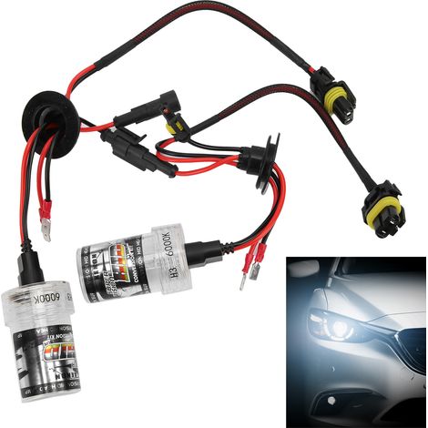 Hochleistungs-Xenonlampen (HID-Lampen) mit 6000 K und 35 W für Autoscheinwerfer mit H3-Sockel (6000 K, 35 W). (1/5)