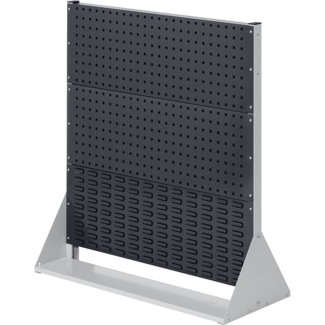 Kappes ®RasterPlan Stellwände einseitig Größe 3 - 2x Lochplatten 1x Schlitzplatte Anthrazitgrau RAL 7016