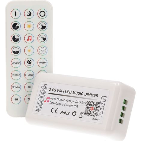 Dimmer Tira de LEDs WIFI Tuya 2,4G Control Remoto 24 Teclas (1/3)