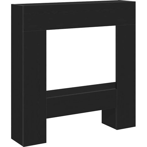 Maison Exclusive - Cornice per Camino Rovere Nero 81x18x82 cm in Truciolato